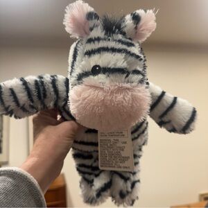 Warmies Zebra Microwavable Plush Lavender Scented Weighted Comfort Toy NWT